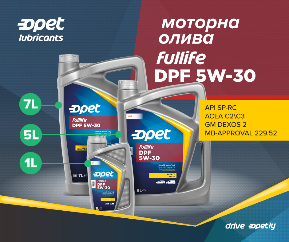 Opet FULLLIFE DPF 5W-30: високотехнологічна моторна олива  для сучасних автомобілів